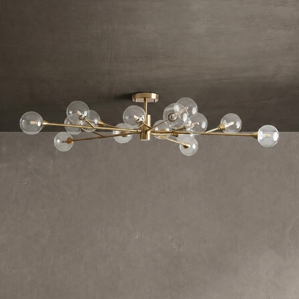 Apollo Moder Glass Ball Flushmount 20''36''47''