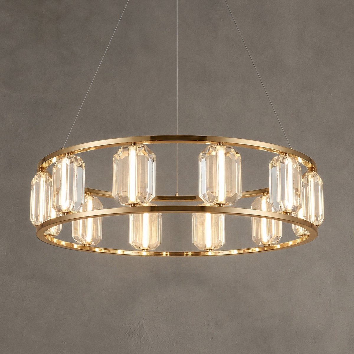 Arcus Contemporary Crystal Chandelier