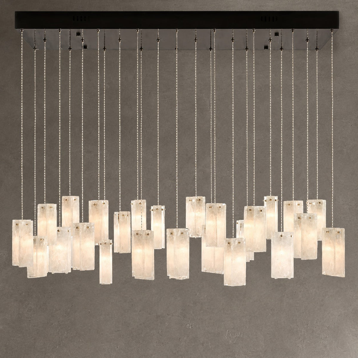 Art Design 1/25/60/84-Light Colorful Rectangle Cluster Glass Tile Pendant/Chandelier