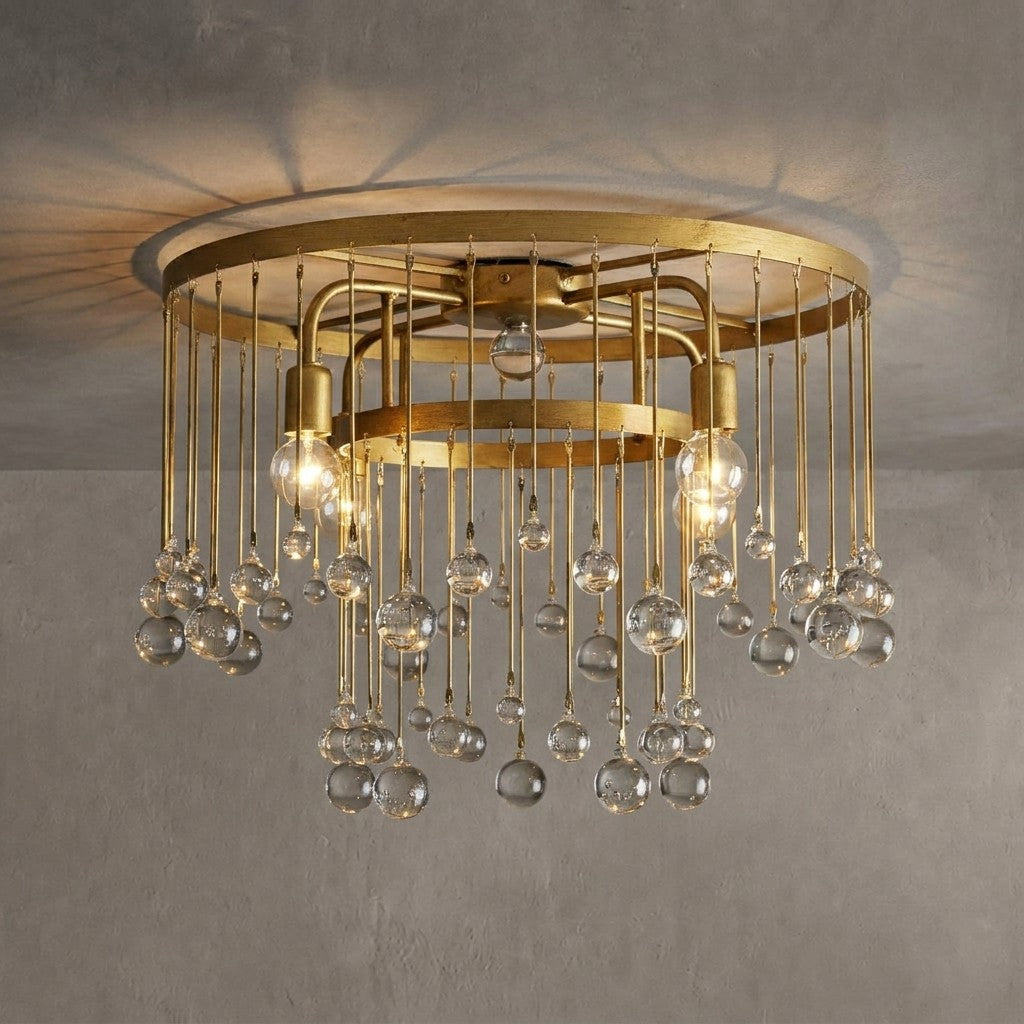 Aubrey Crystal Ball Flushmount
