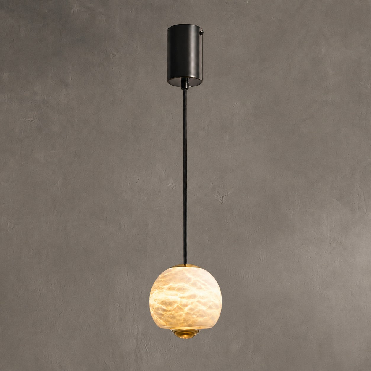 Orbelle Bedroom Pendant Light Alabaster Globe Modern