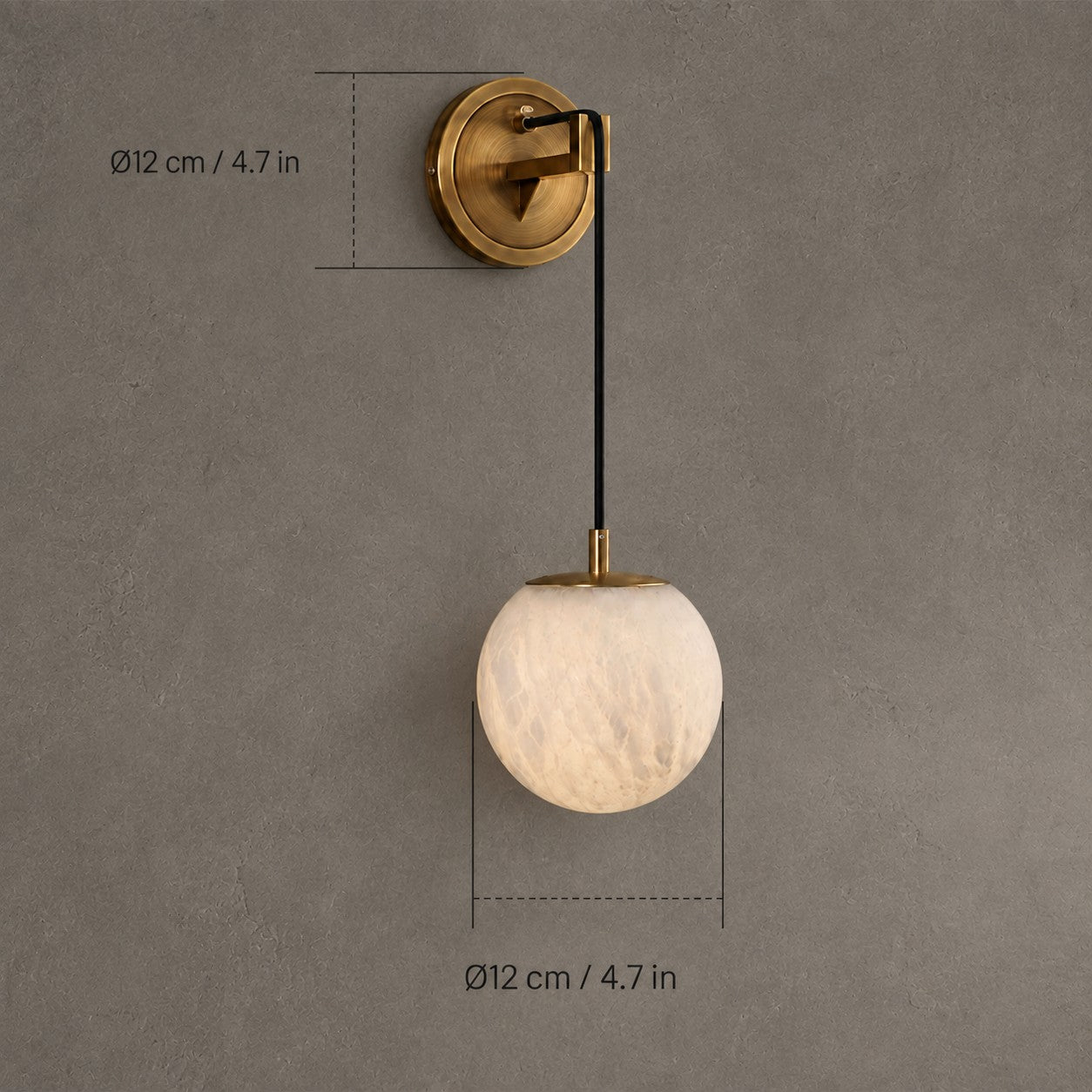 Wall Pendant Spanish Alabaster Mid-Century Modern