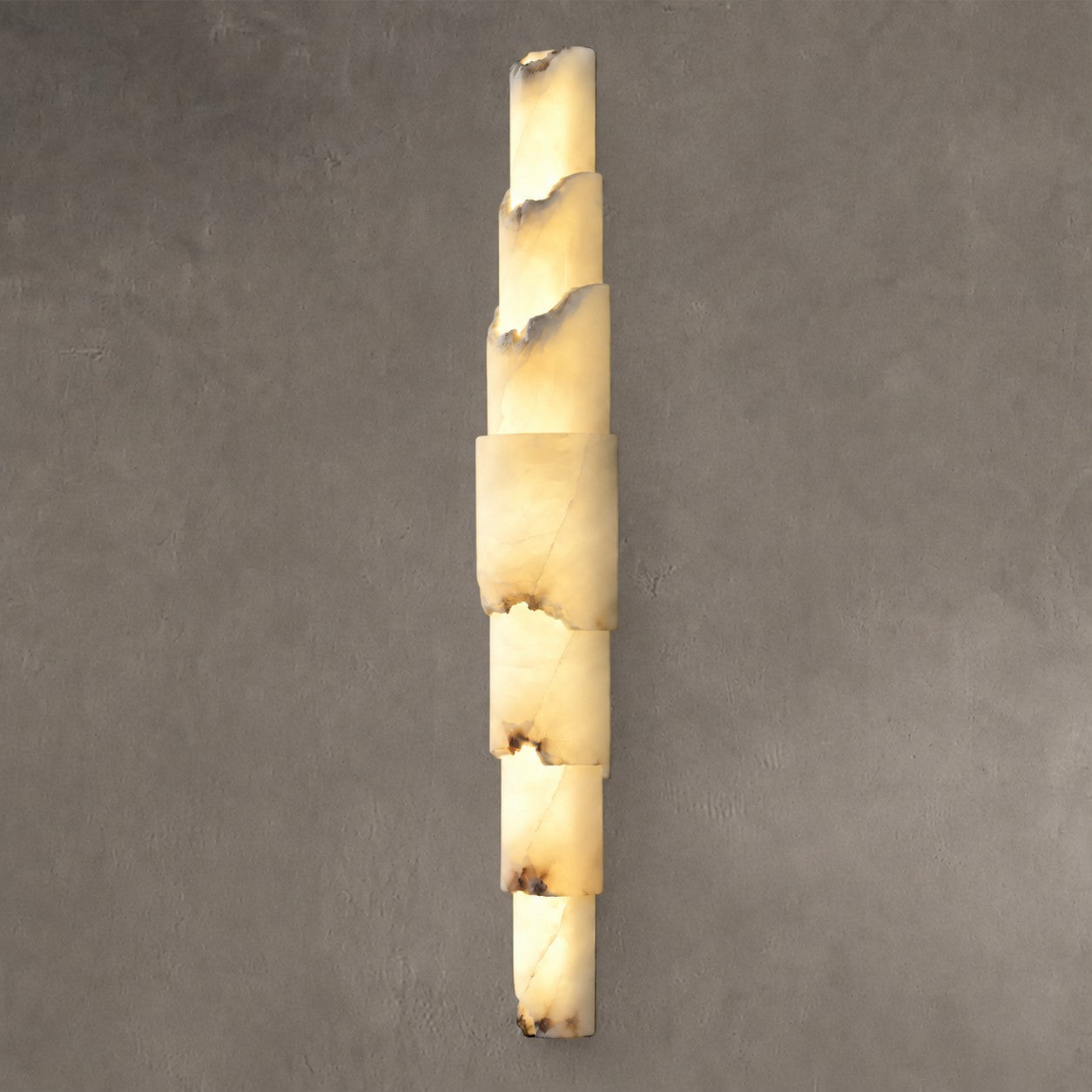 Stravelle Bedroom Wall Sconce Layered Alabaster Organic Modern
