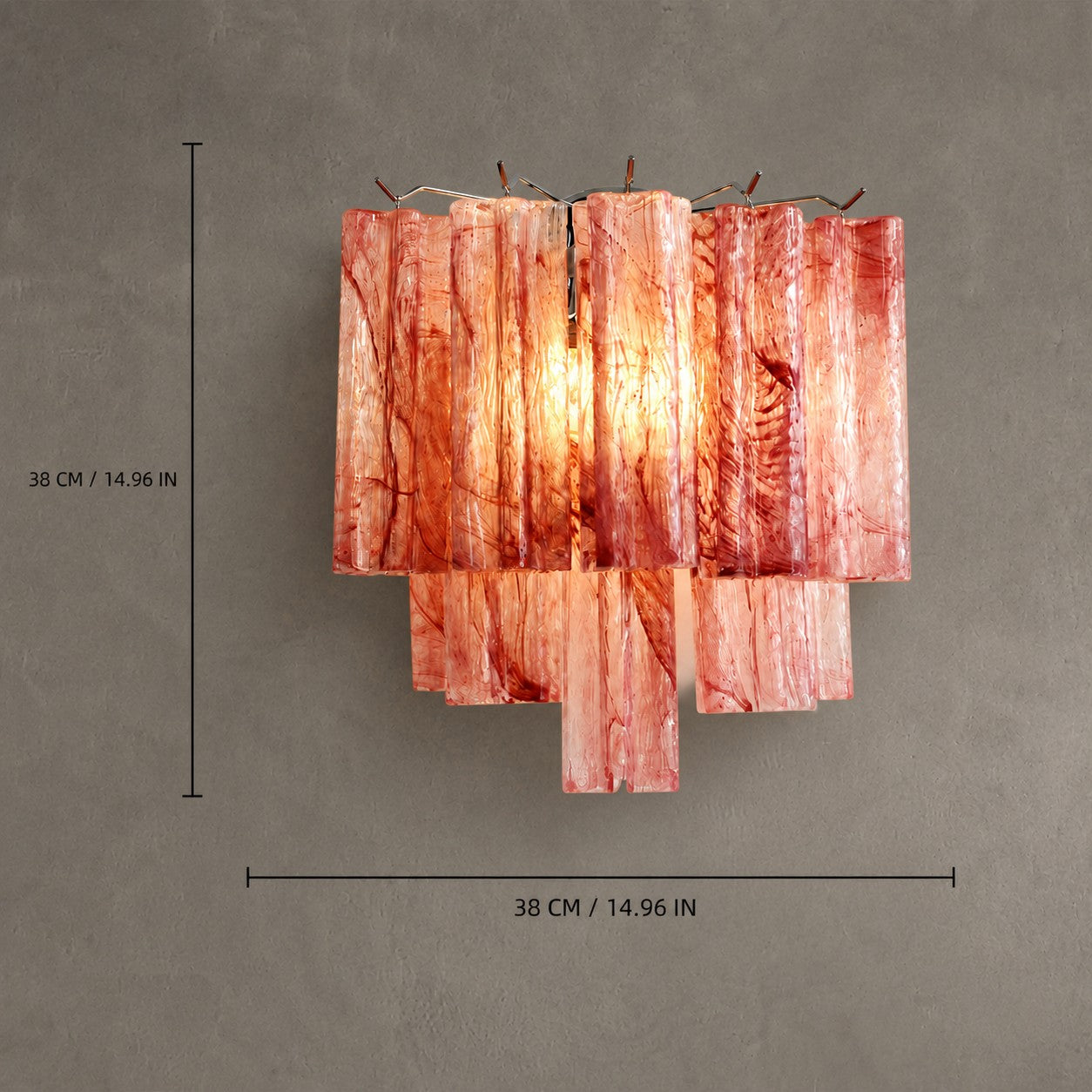 Wall Sconce Murano-Style Glass