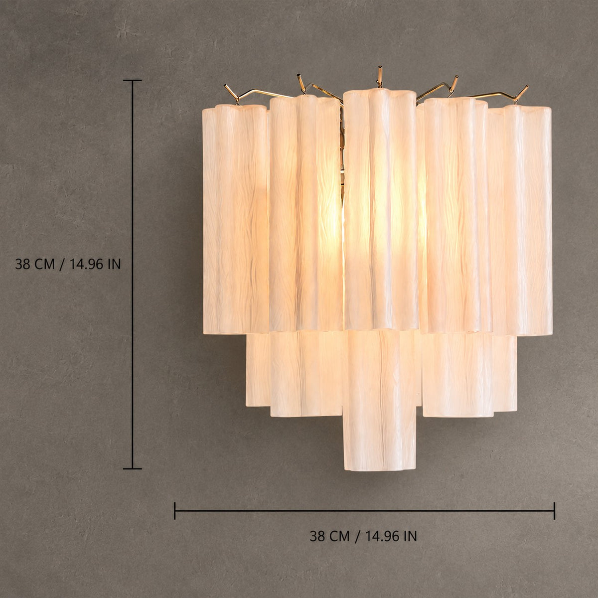 Wall Sconce Murano-Style Glass