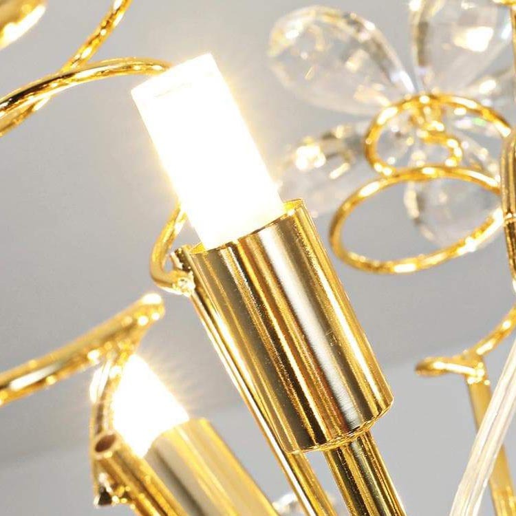 Spherical Bouquet Crystal Pendant