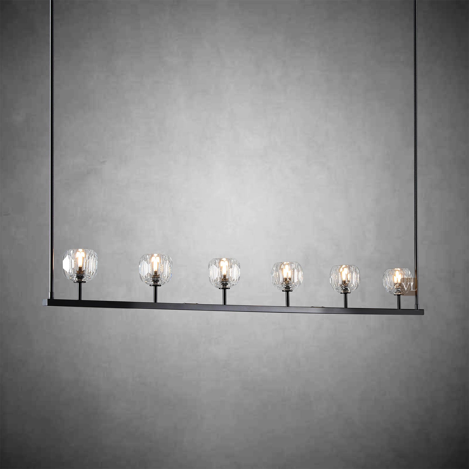 Bolura Crystal Ball Linear Chandelier