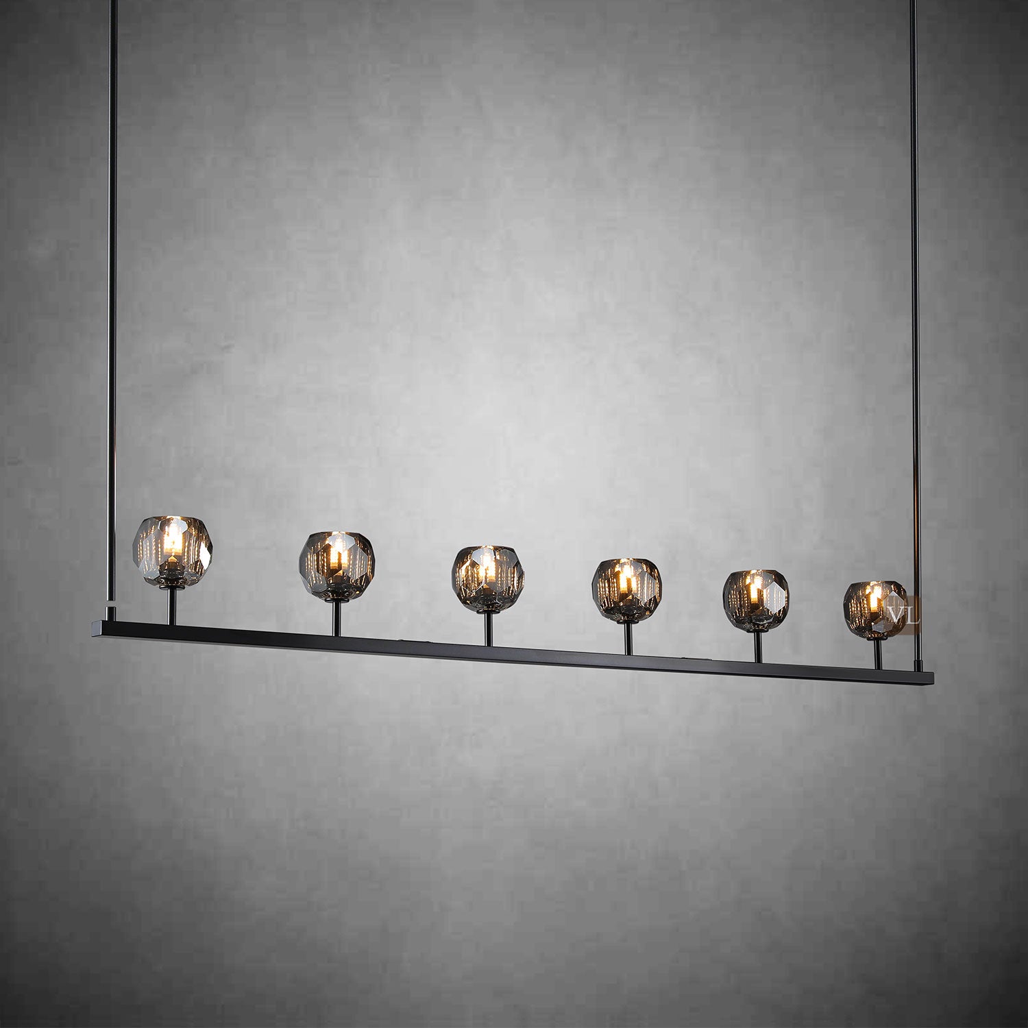 Bolura Crystal Ball Linear Chandelier