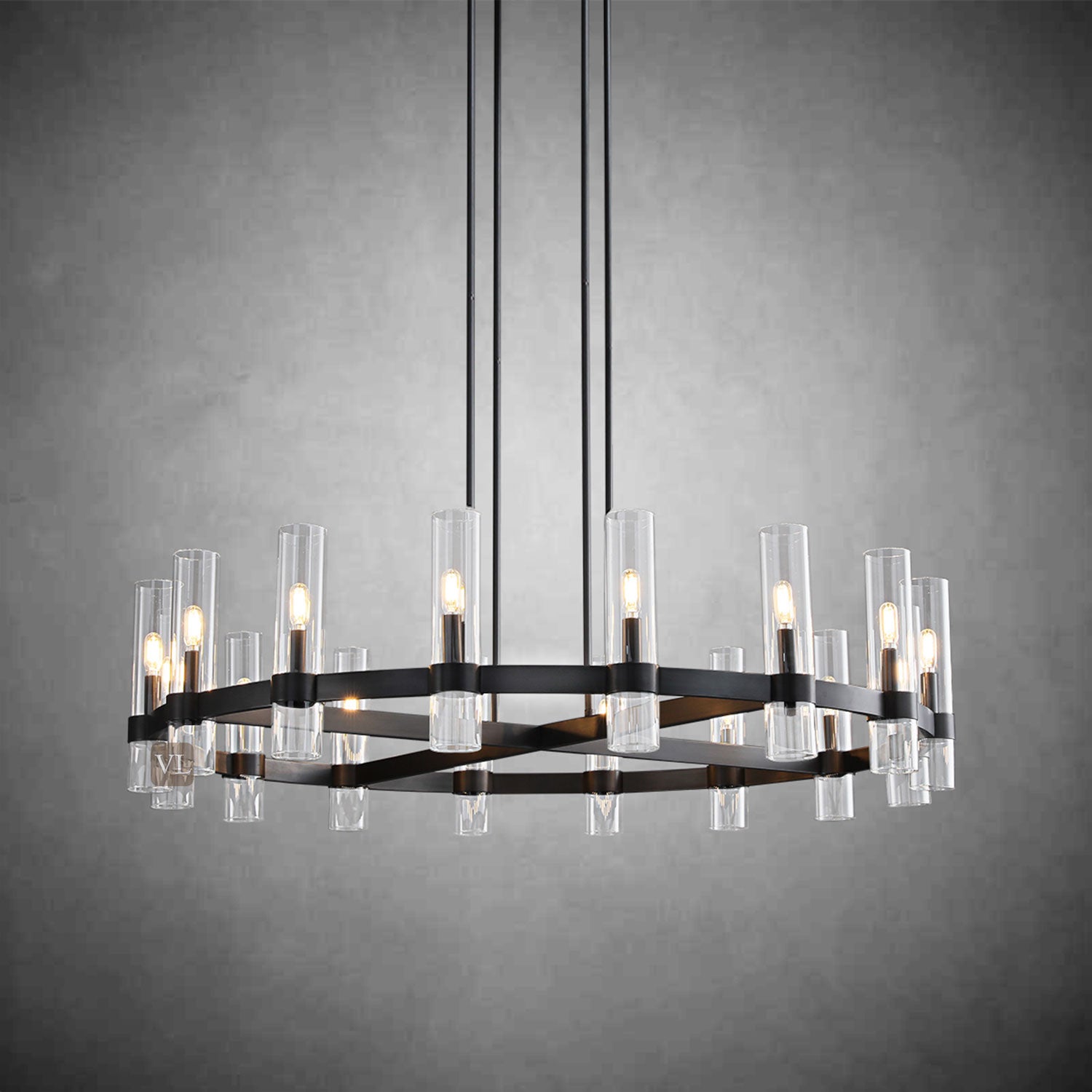 Ravon Glass Round Chandelier