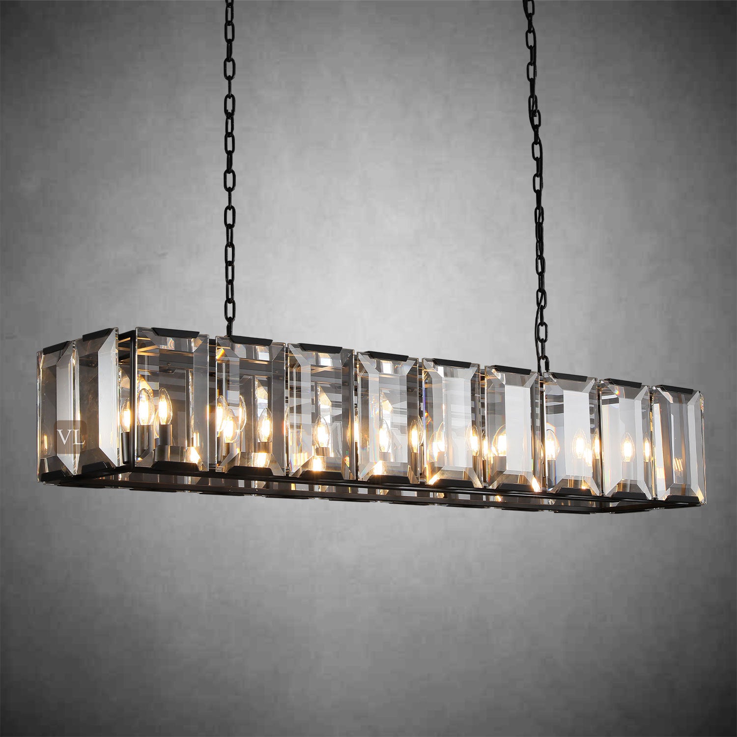 Hartley Crystal Rectangle Chandelier