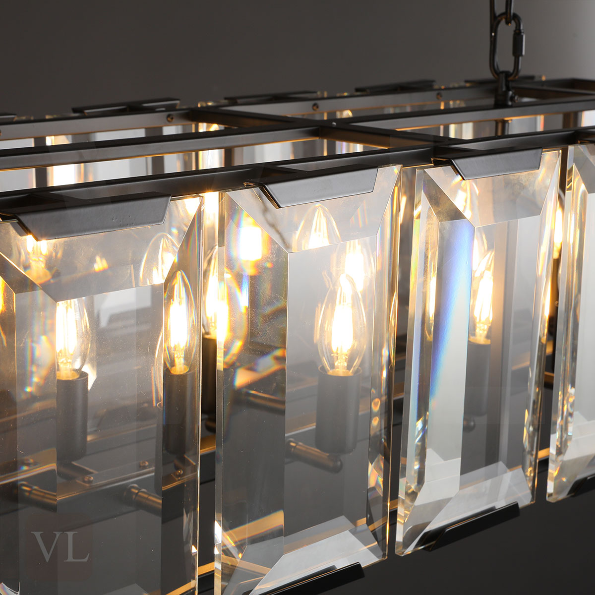 Hartley Crystal Rectangle Chandelier