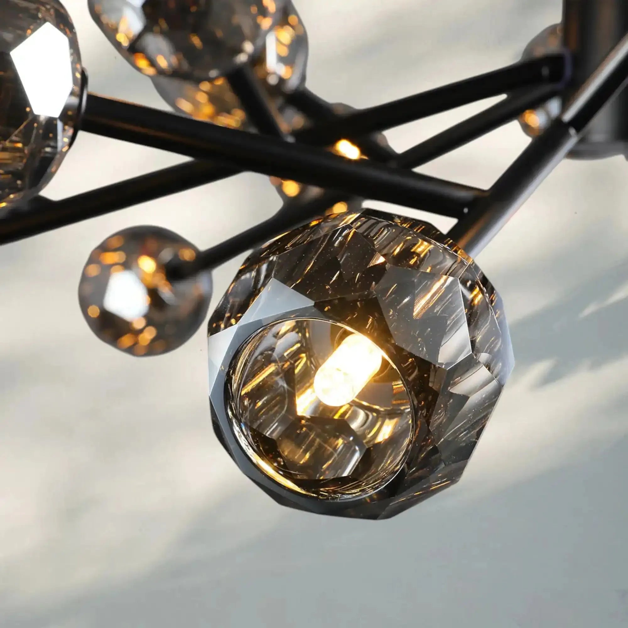 Bolura De Cristal Glass Oval Chandelier