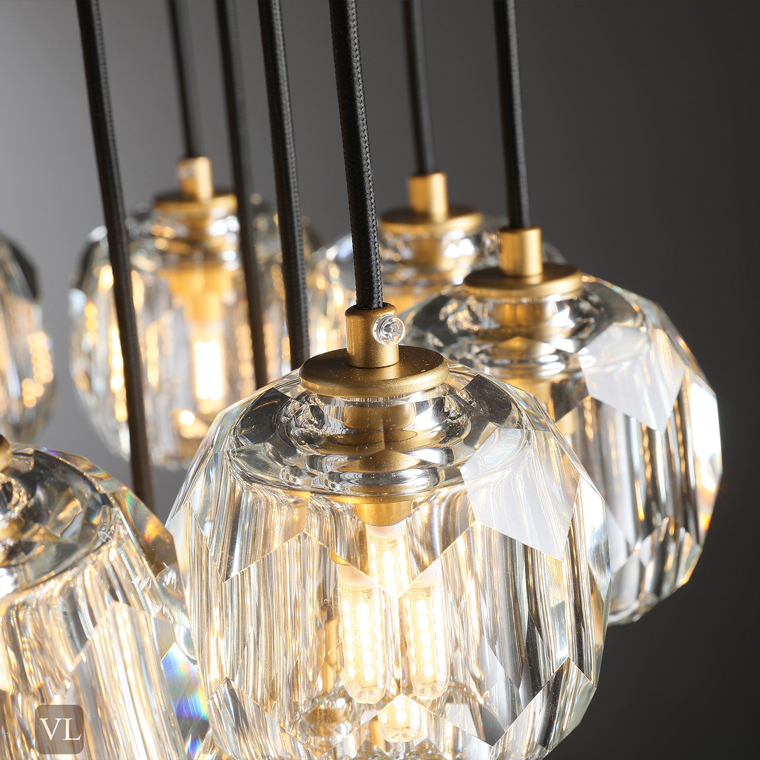Bolura Crystal Ball Cluster Chandelier