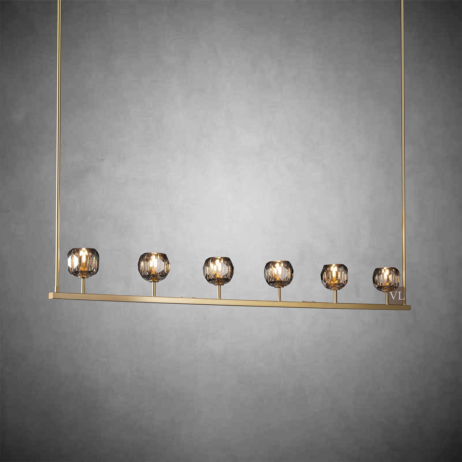 Bolura Crystal Ball Linear Chandelier