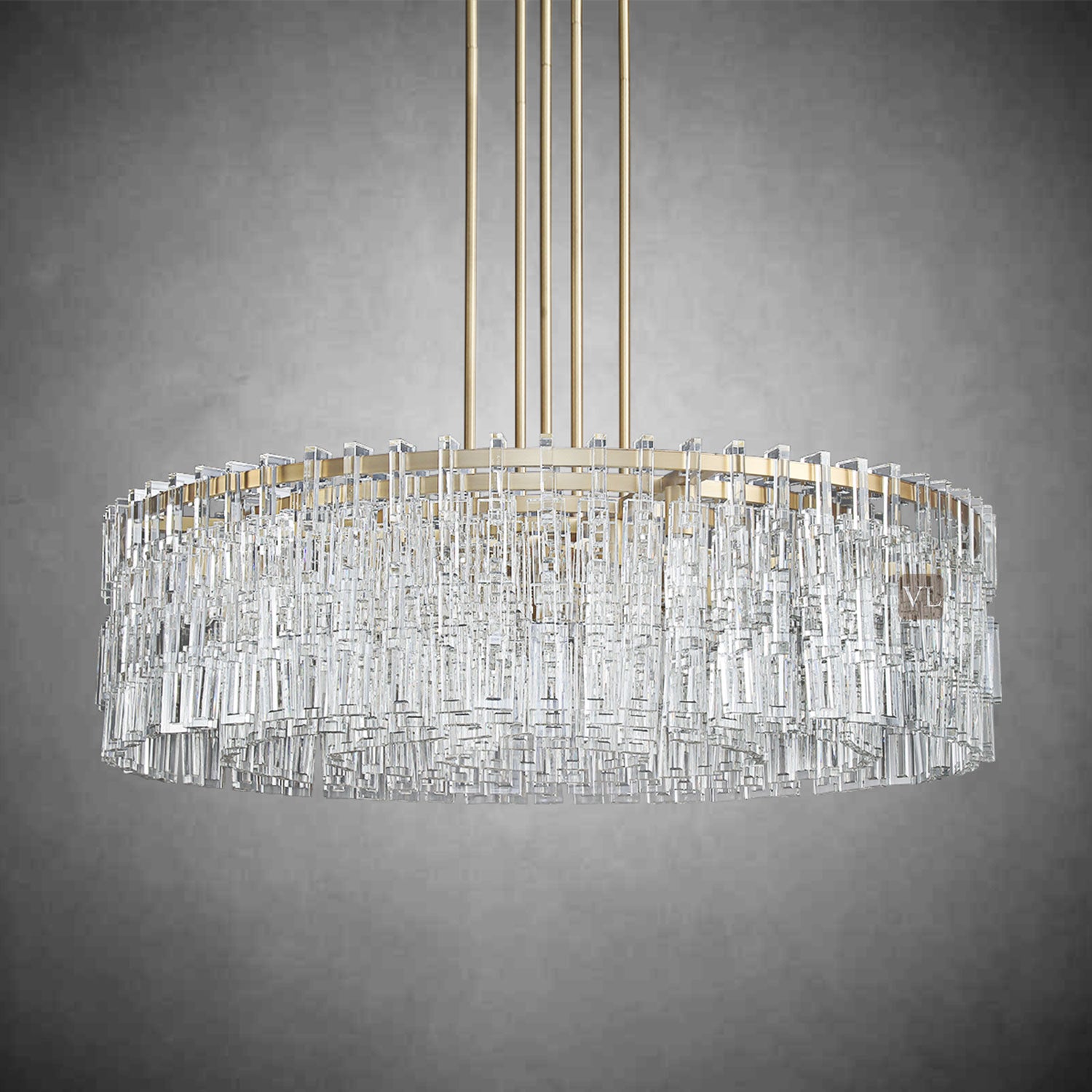 Miravon K9 Crystal Round Chandelier