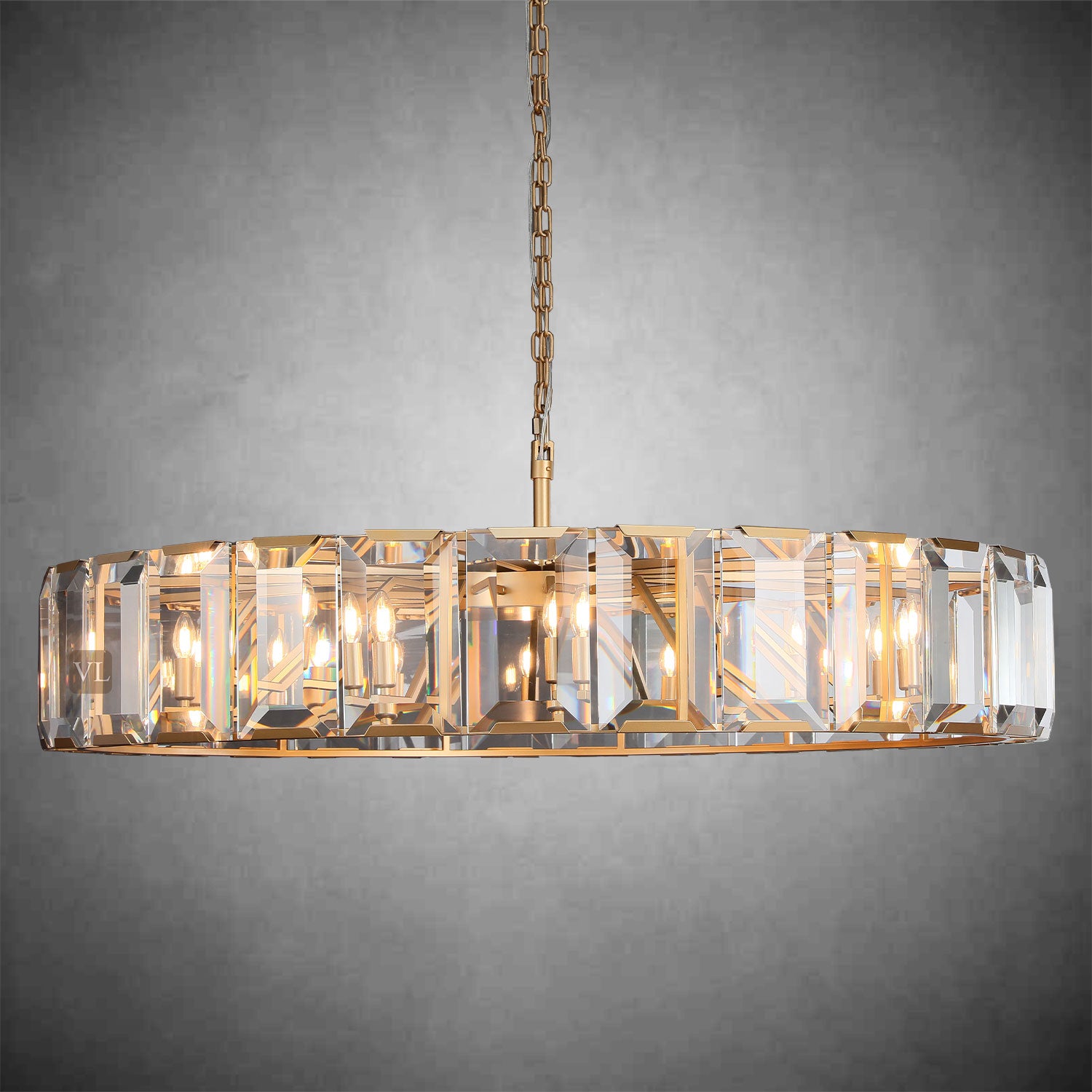 Hartley Crystal Round Chandelier