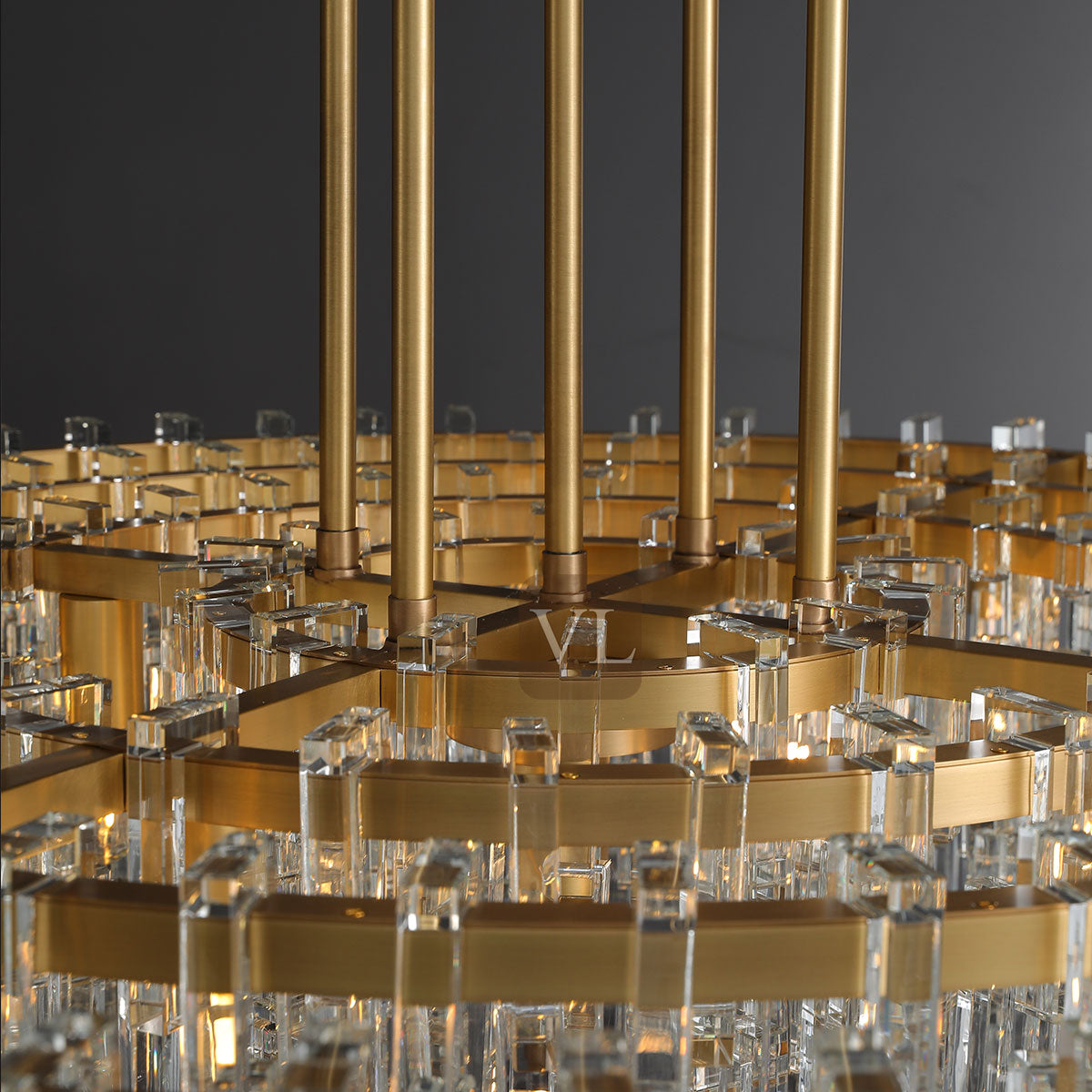 Miravon K9 Crystal Round Chandelier