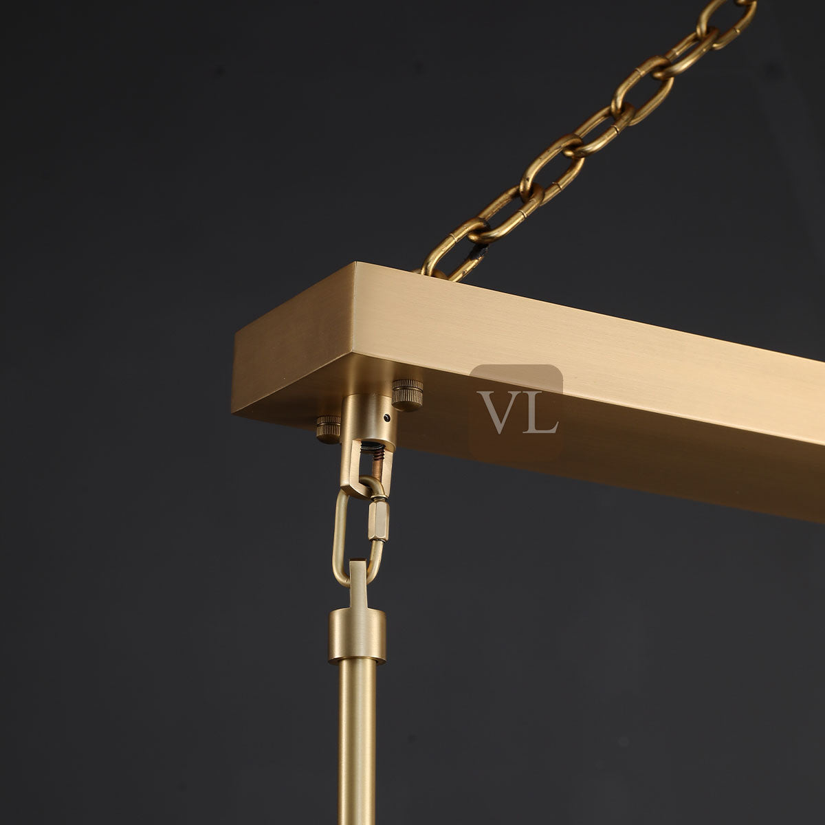 Miravon K9 Crystal Rectangular Chandelier 60"