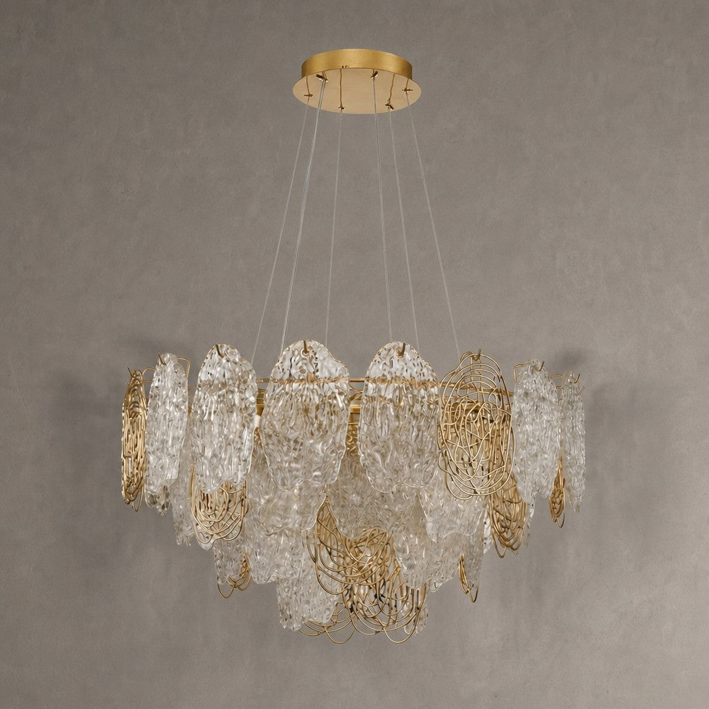 Filo Artisan Glass Round Chandelier