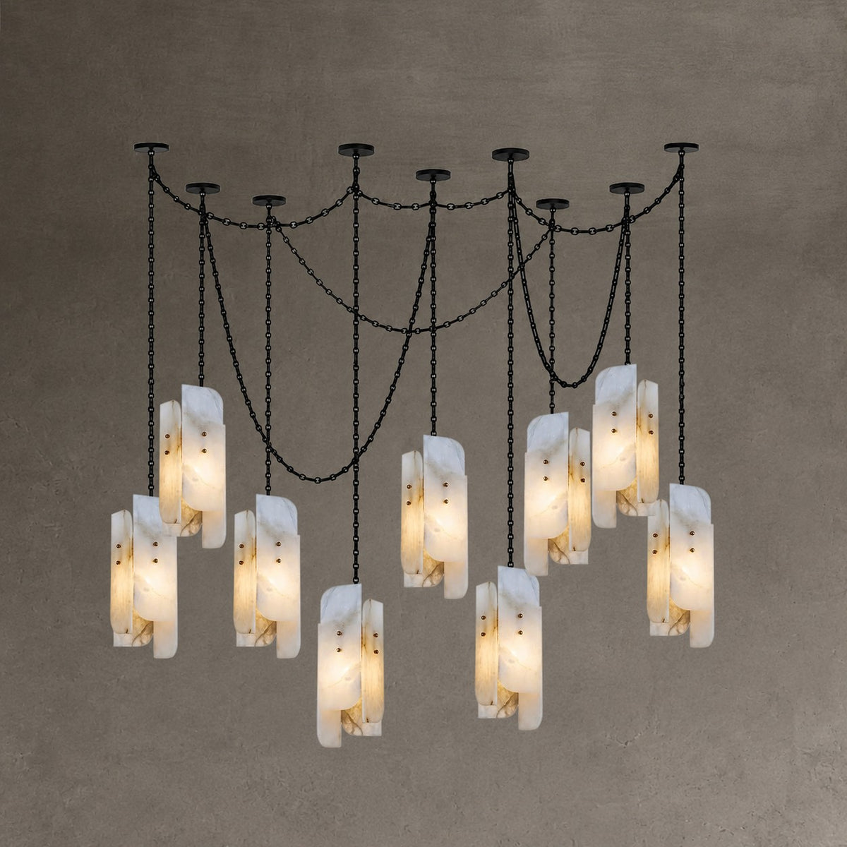 Cascading Chain Cluster Chandelier
