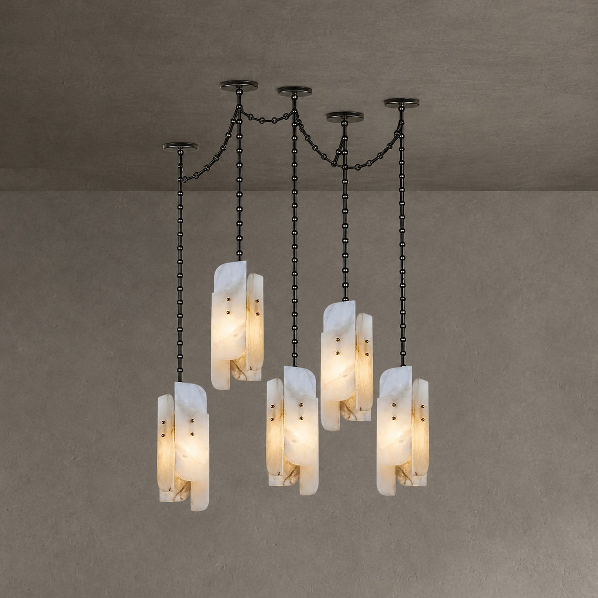 Cascading Chain Cluster Chandelier