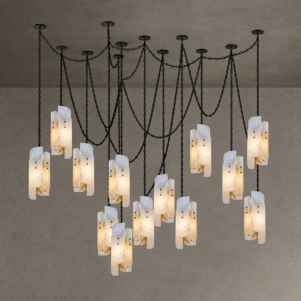 Cascading Chain Cluster Chandelier