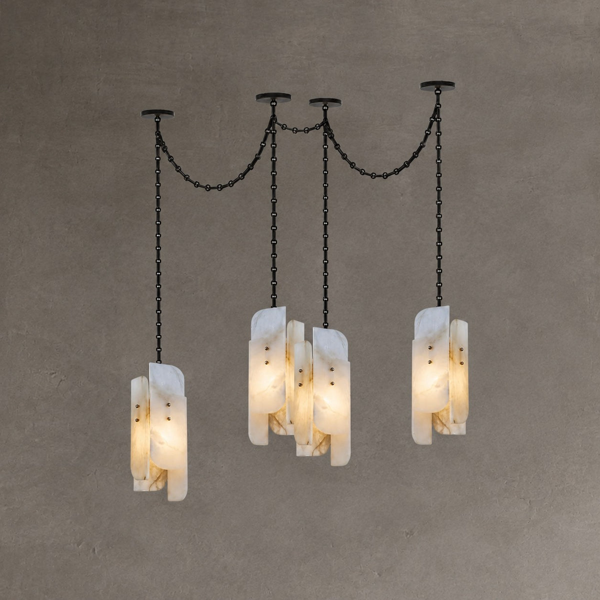 Cascading Chain Cluster Chandelier