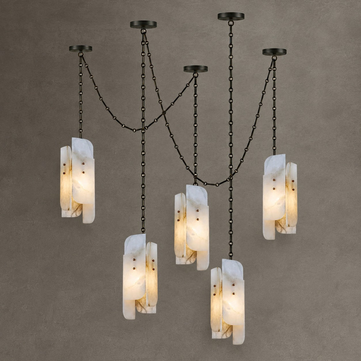 Cascading Chain Cluster Chandelier