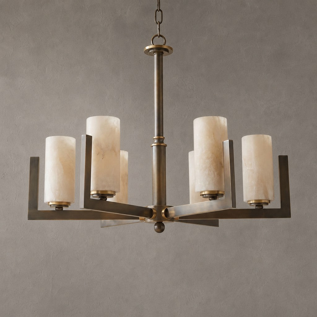 Classic Multi-arm Pendant Alabaster