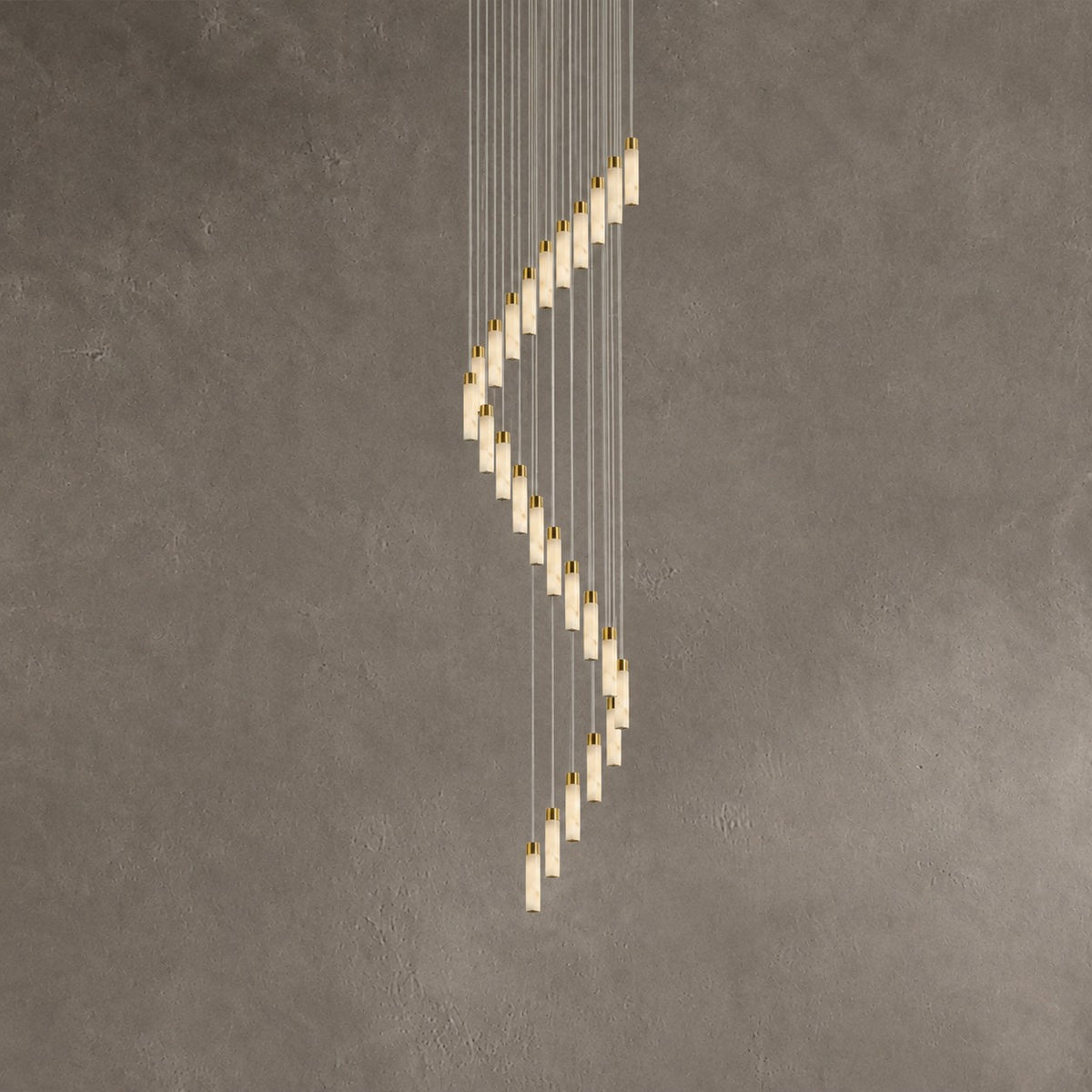 Celestial Alabaster Cascade Chandelier