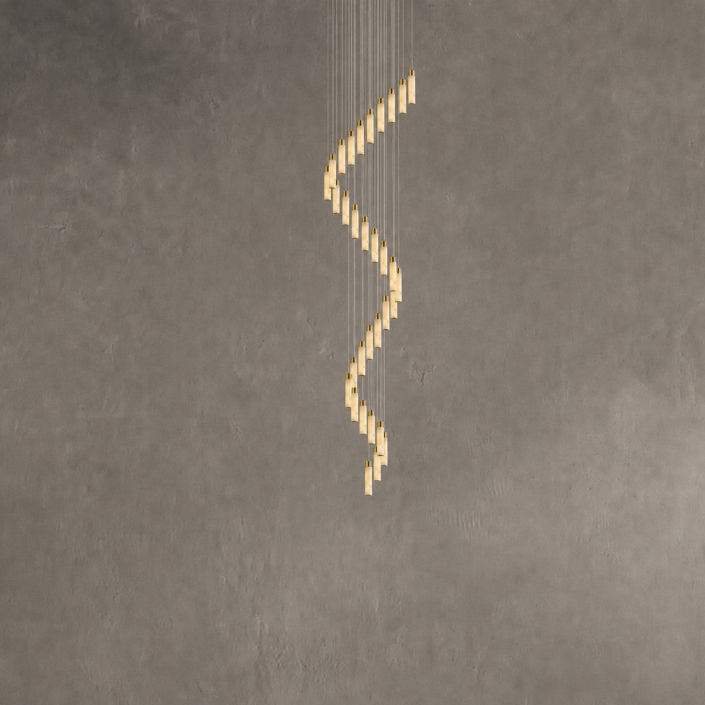 Celestial Alabaster Cascade Chandelier