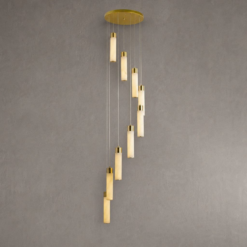 Celestial Alabaster Cascade Chandelier