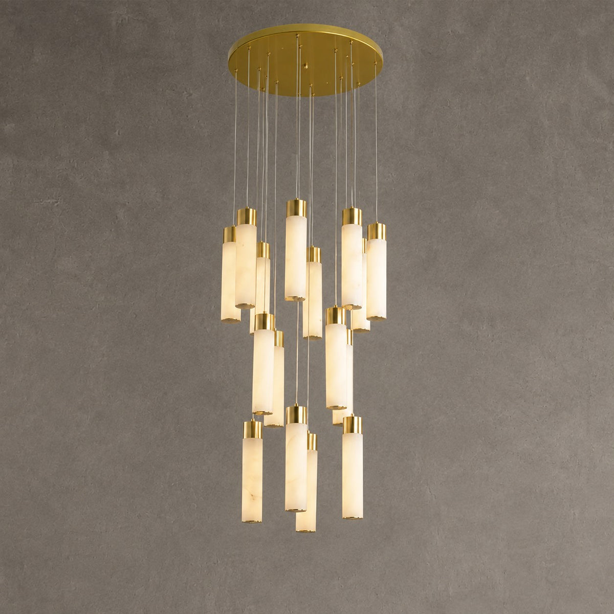 Celestial Alabaster Cascade Chandelier