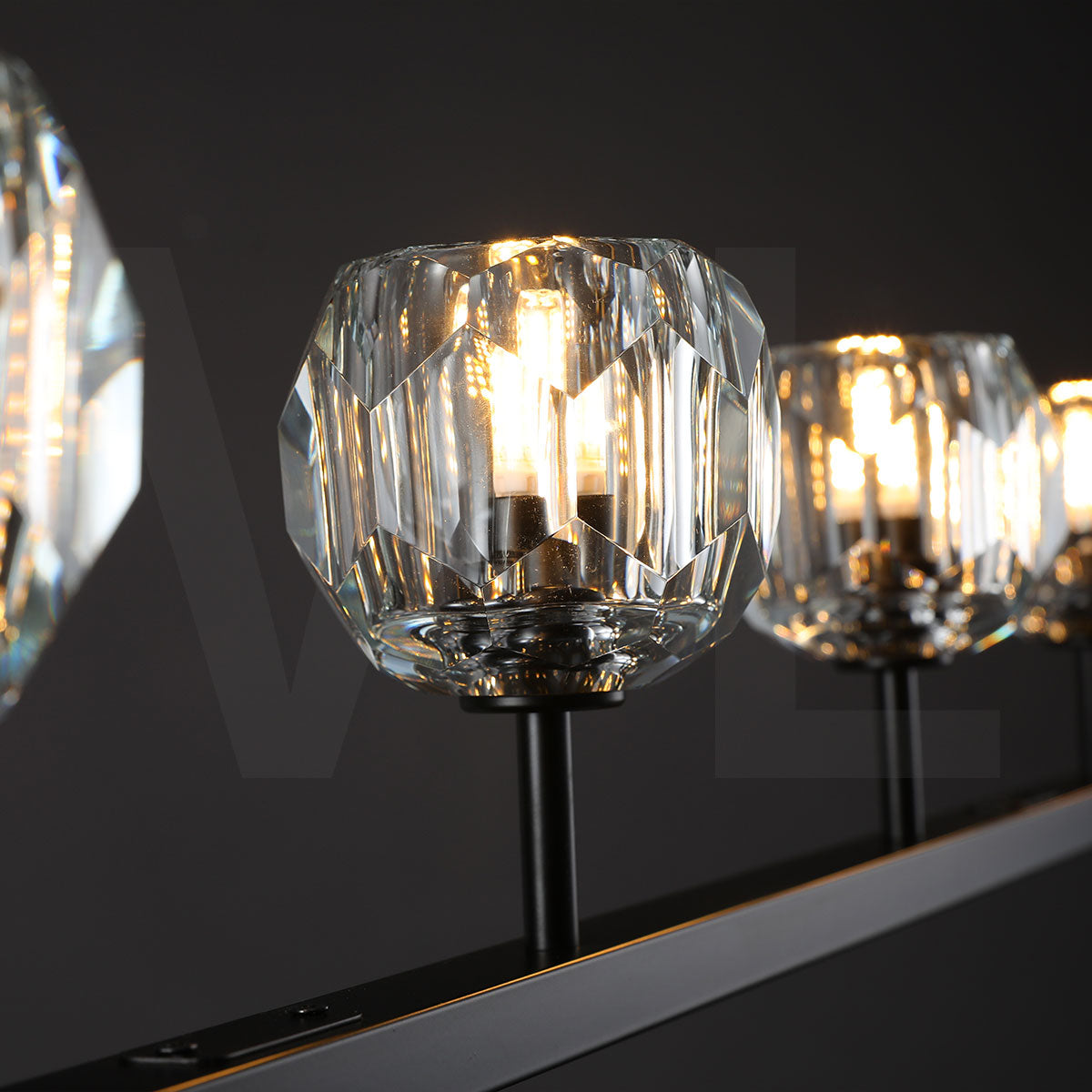 Bolura Crystal Ball Linear Chandelier