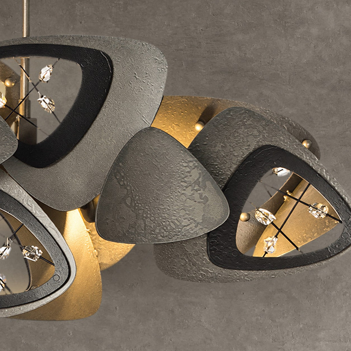 Contemporary Stainless Steel Linear Chandelier