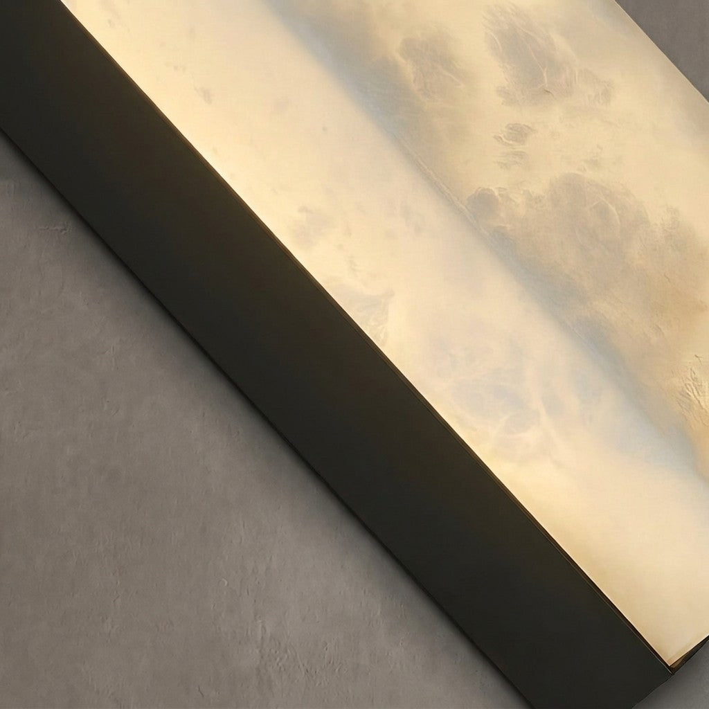 Geometric Alabaster Wall Lamp