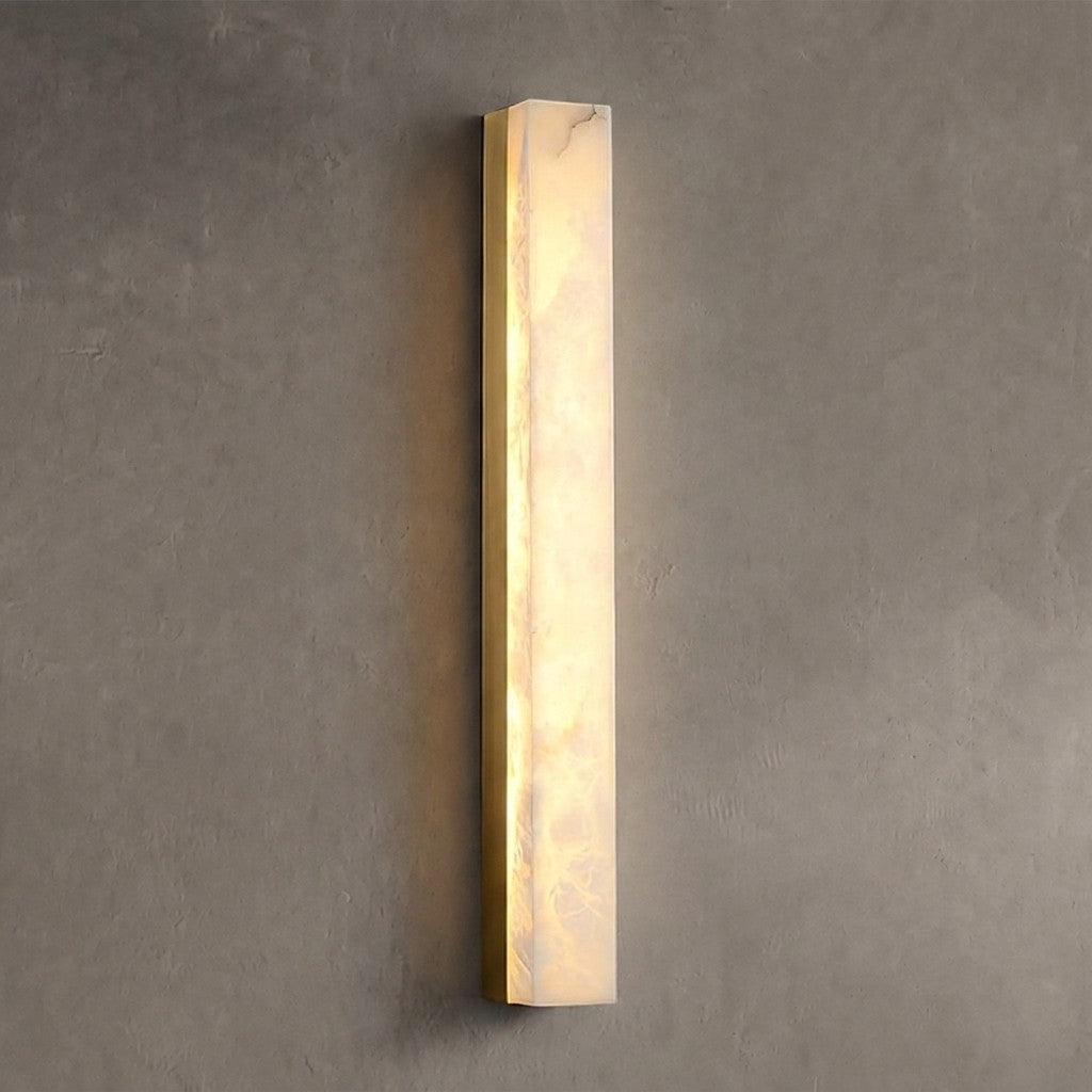Geometric Alabaster Wall Lamp