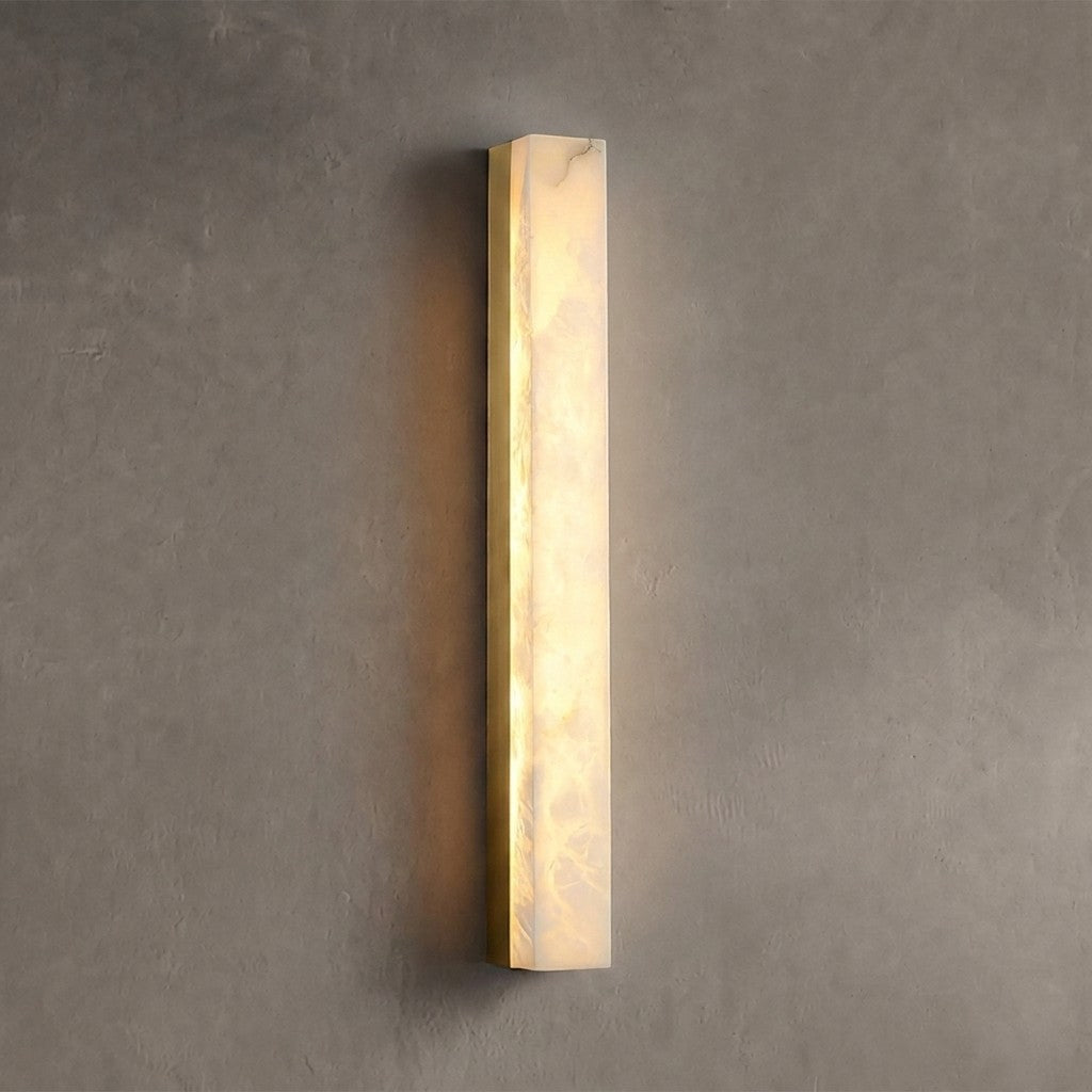 Geometric Alabaster Wall Lamp