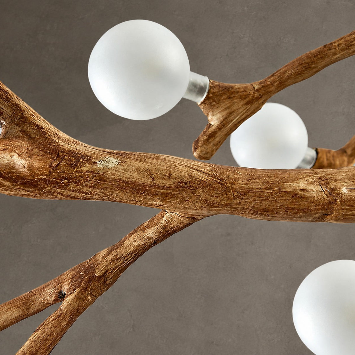 Demolion Branch Glass Globe Chandelier
