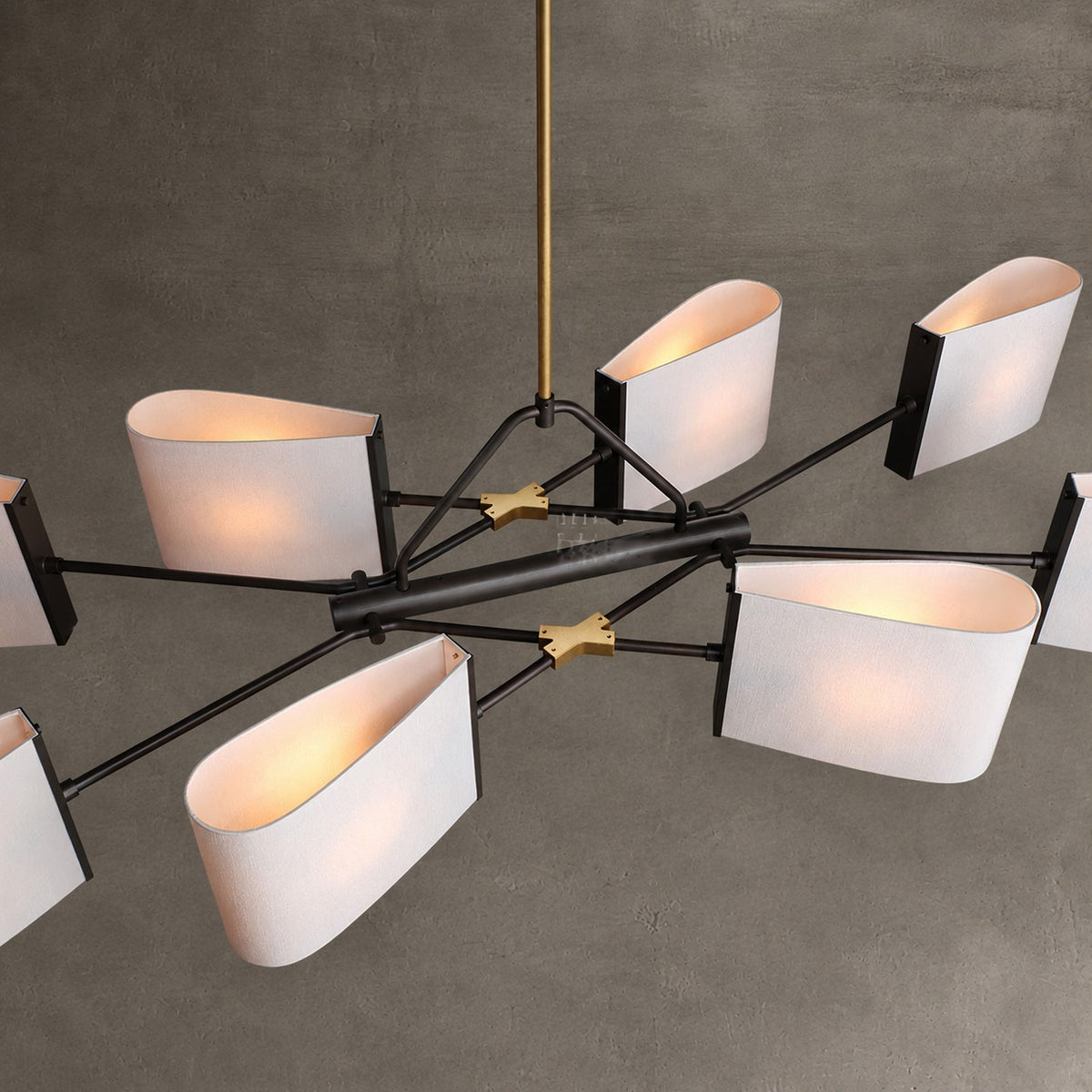 Dessay Solid Brass Linear Chandelier