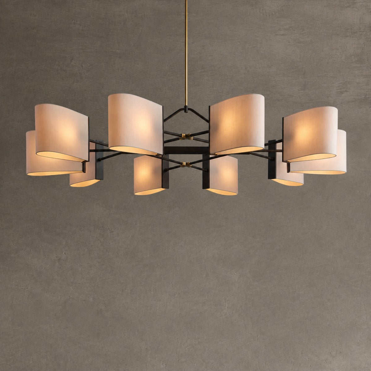 Dessay Solid Brass Linear Chandelier
