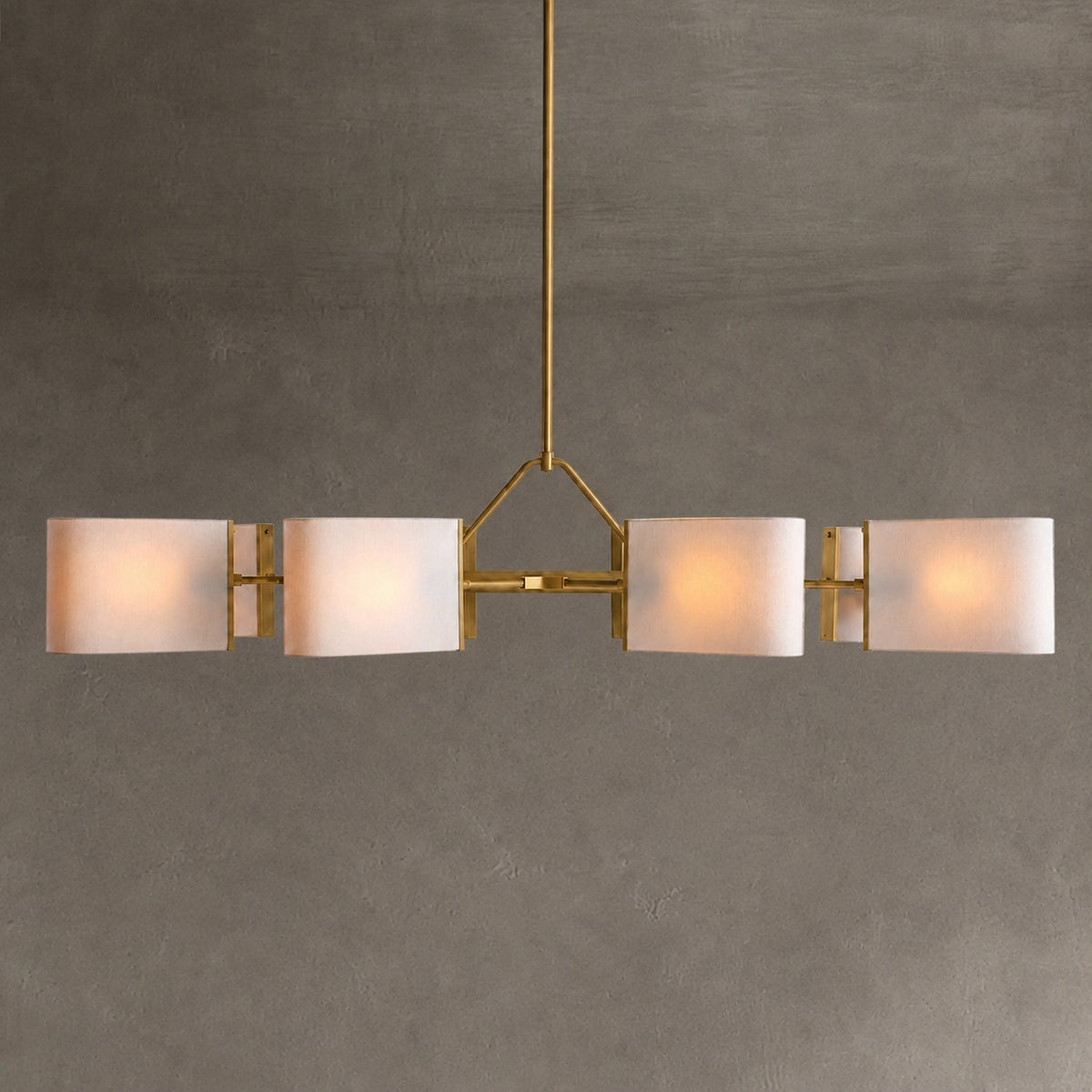 Dessay Solid Brass Linear Chandelier