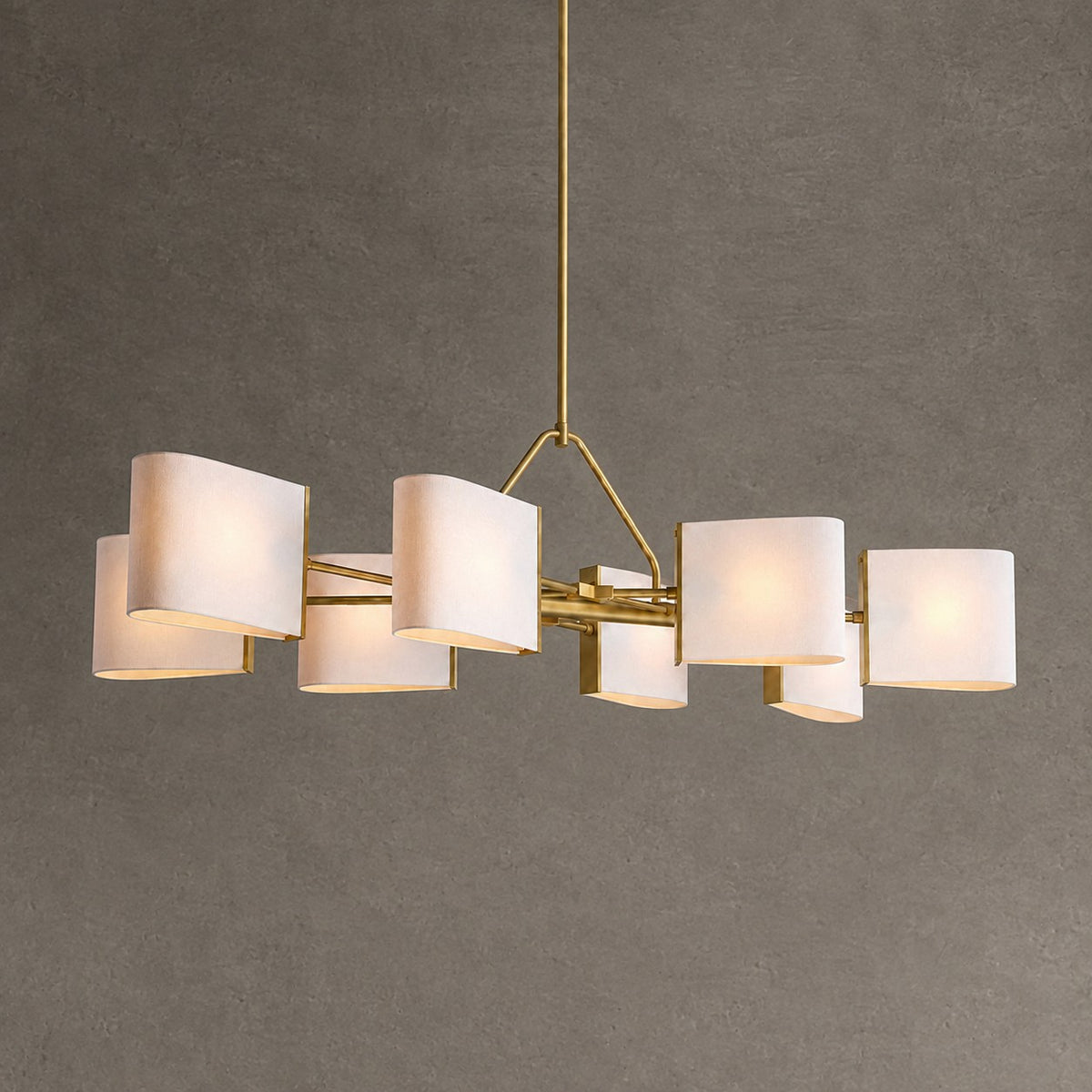 Dessay Solid Brass Linear Chandelier
