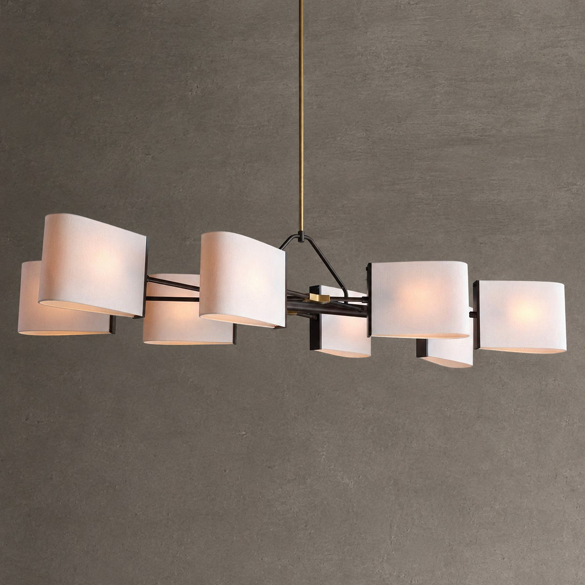 Dessay Solid Brass Linear Chandelier