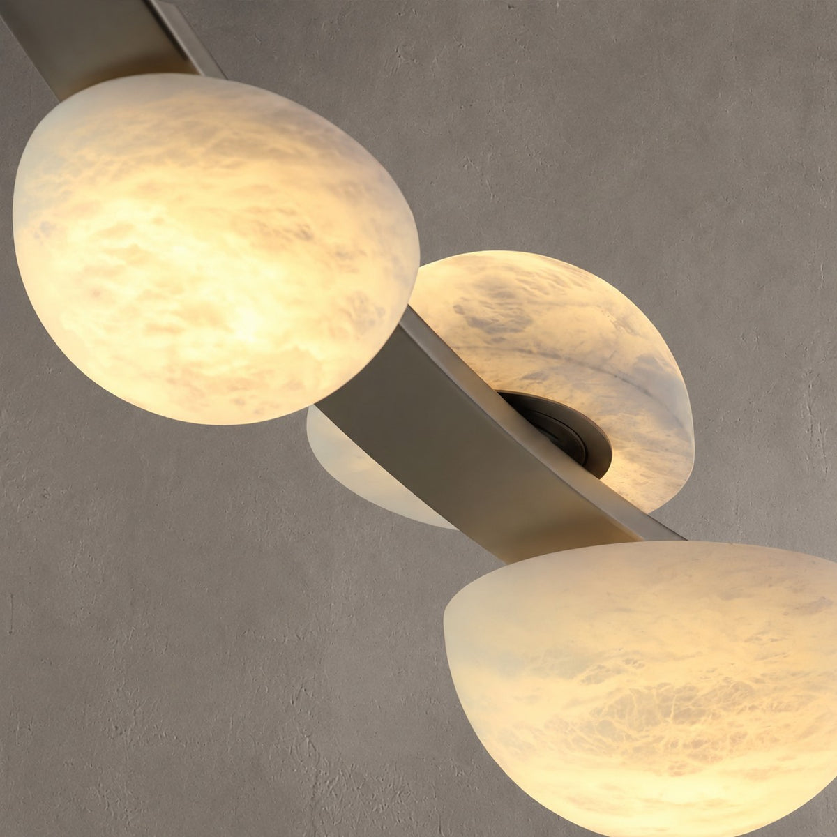 Dew Drops Alabaster LED Chandelier – Black White Warm Light