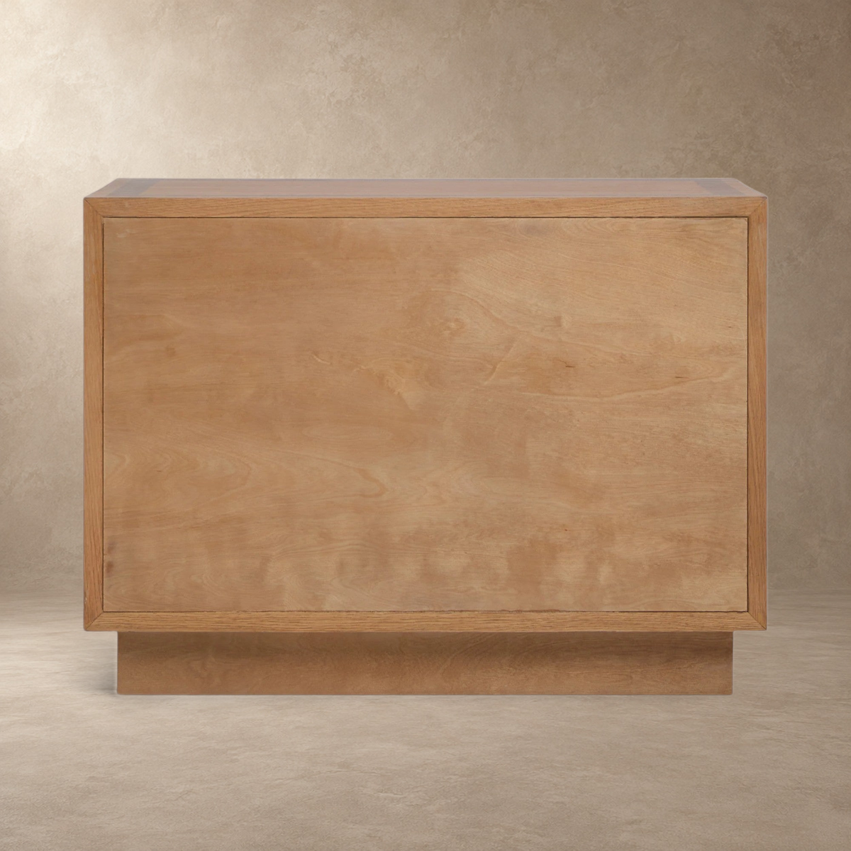 Two-Drawer Oak Bedside Table
