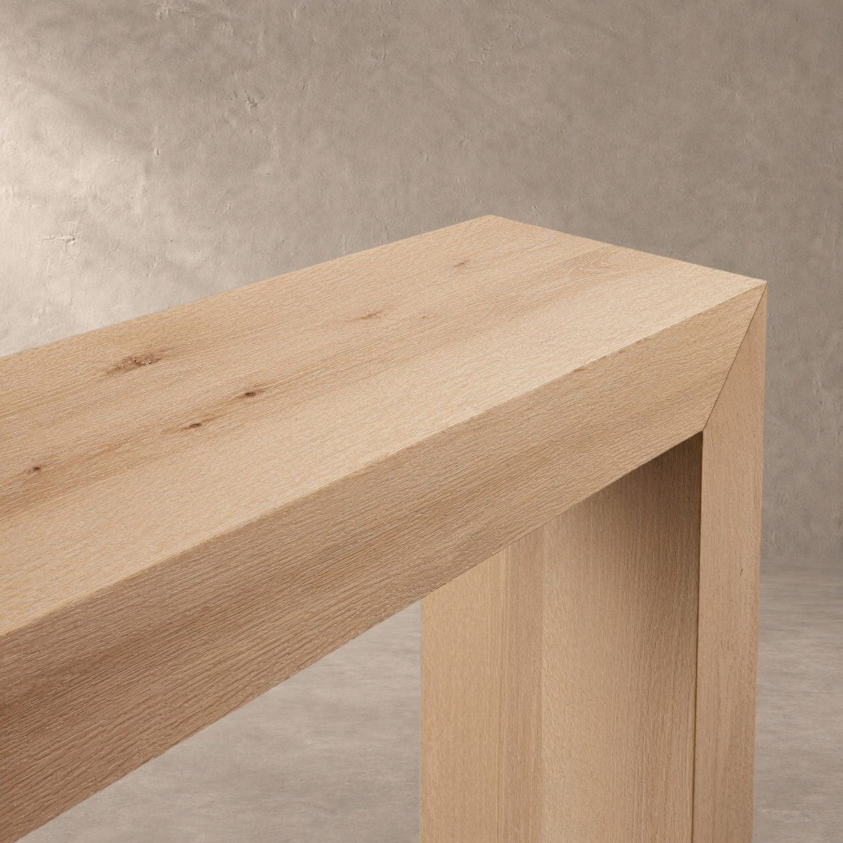 Waterfall Edge Solid Oak Hallway Table