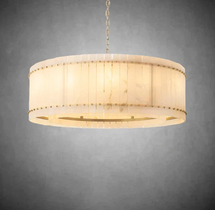Marcus Alabaster Round Chandelier