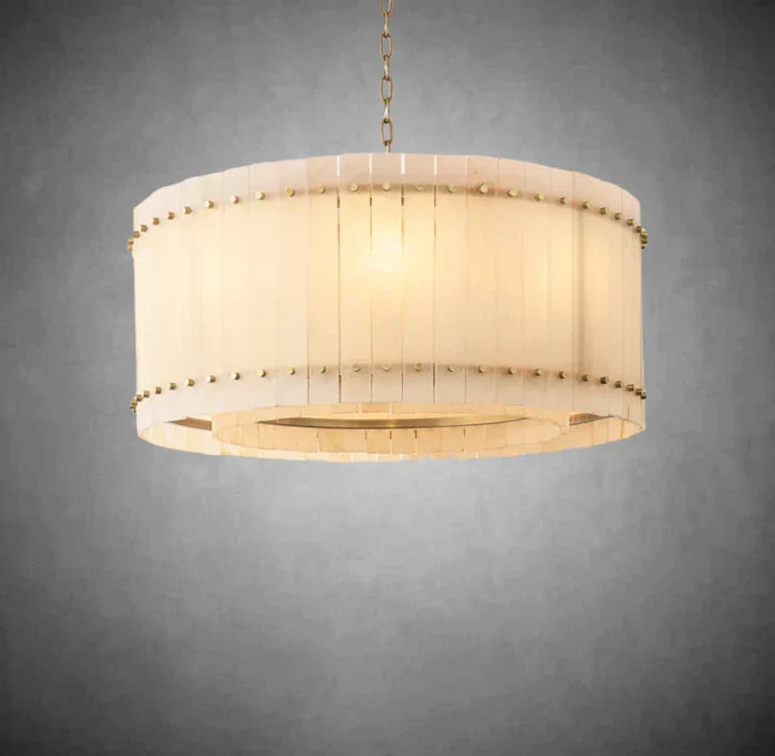 Marcus Alabaster Round Chandelier