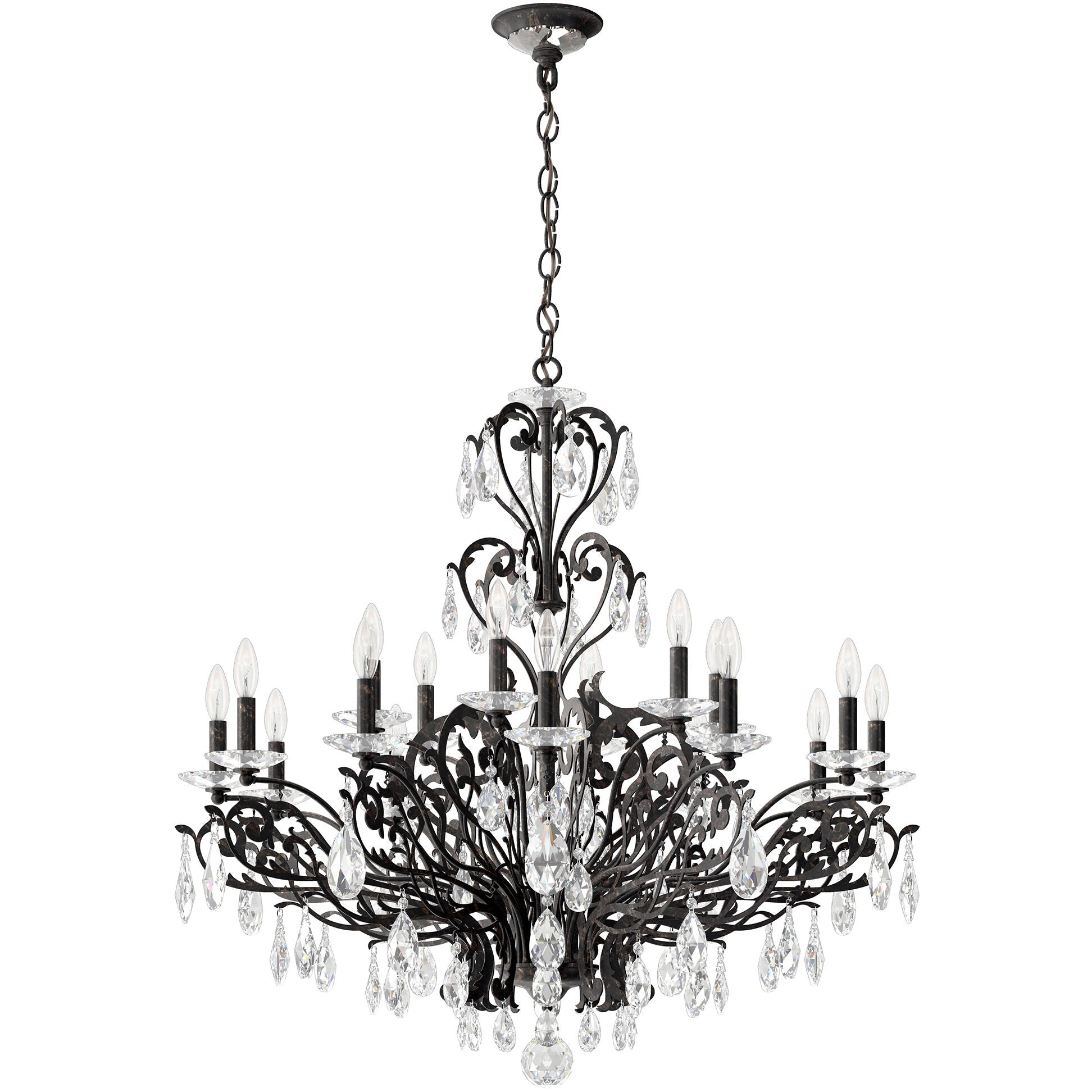 Filigrae Crystal Chandelier39"
